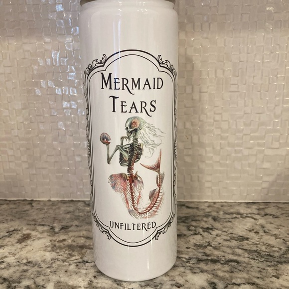 Ocean Whispers: Apothecary Mermaid Tears - 22 Oz. Stainless Steel Water Bottle - Picture 2 of 6
